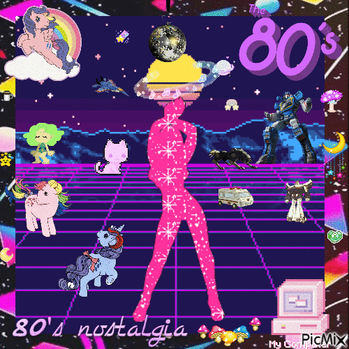 80's Retro Nostalgia - Bezmaksas animēts GIF