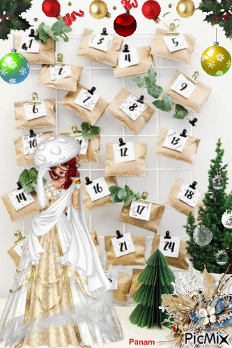 Noel calendrier de l'avent - Gratis animerad GIF