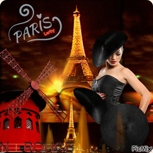 Una noche en París !!!! - GIF animado gratis