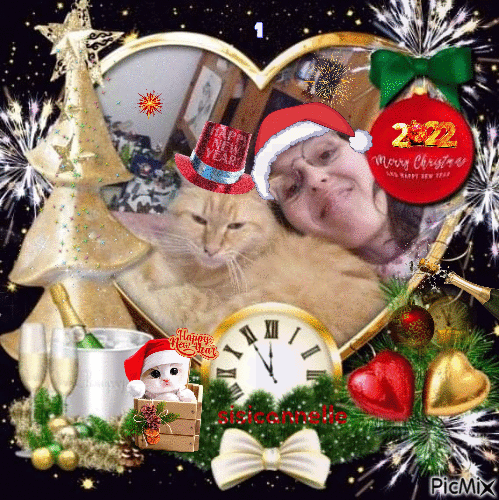 moi et ma cannelle d'amour new year 2022 - GIF animate gratis