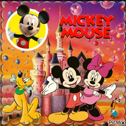 Mickey Mousse - Animovaný GIF zadarmo