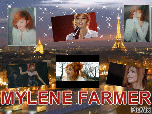 MYLENE FARMER (Paris) (fait par GINO GIBILARO) - Zdarma animovaný GIF