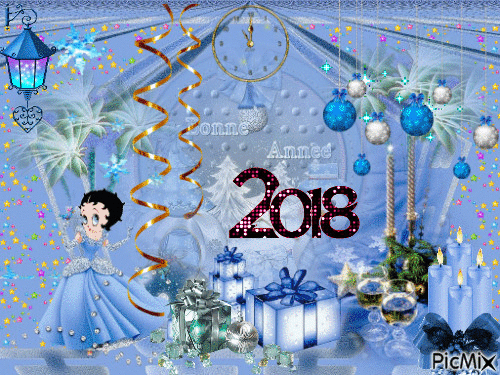 bonne année 2018 - Ingyenes animált GIF