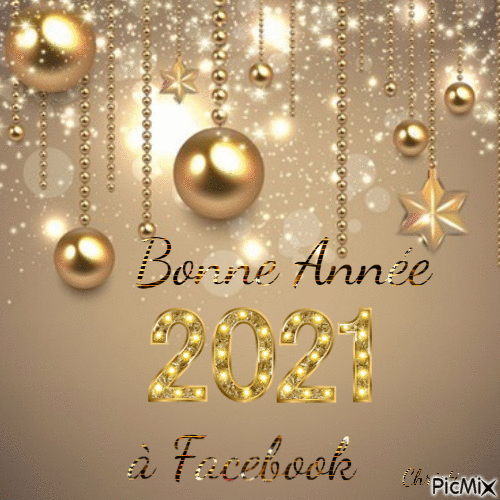Bonne Année 2021 - Безплатен анимиран GIF