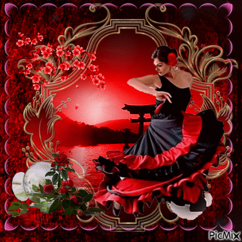 flamenco - GIF animado grátis