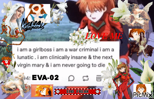 Asuka girlboss never going to die - Безплатен анимиран GIF