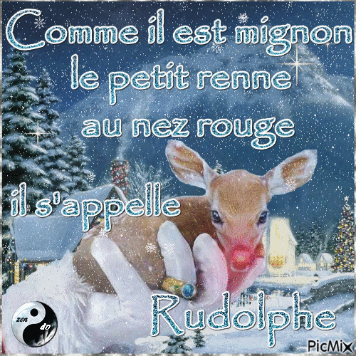 ✦ Rudolphe - GIF animé gratuit