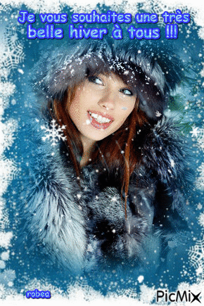 Je vous souhaites une très belle hiver à tous !!! - Ingyenes animált GIF