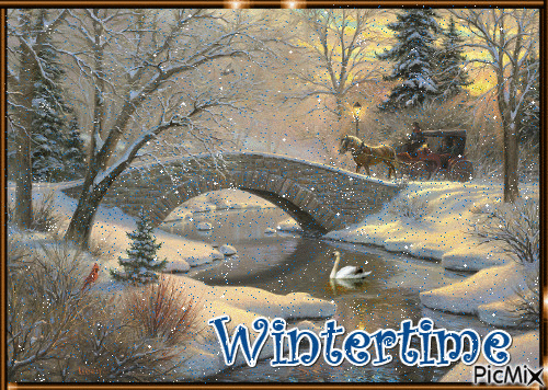 Wintertime - GIF animé gratuit