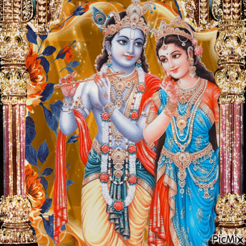 Radha & Krishna - GIF animado gratis