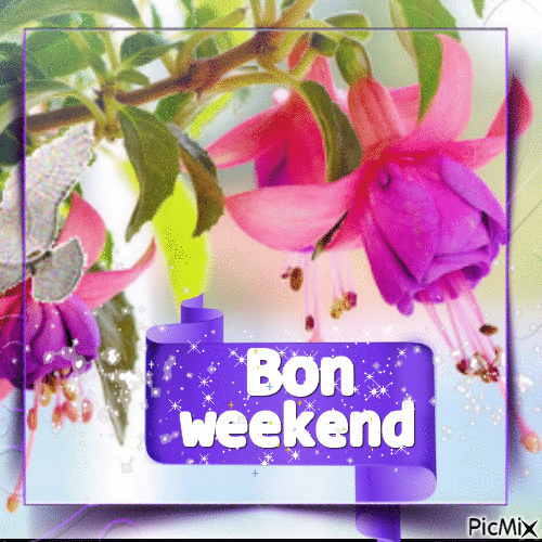 Bon weekend - Δωρεάν κινούμενο GIF