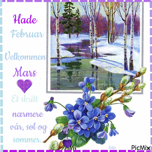 Bye Feb, Welcome March. One step closer to sun and summer - Zdarma animovaný GIF