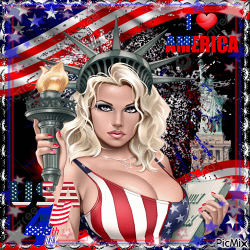 Miss America! 🇺🇲 - GIF animado gratis