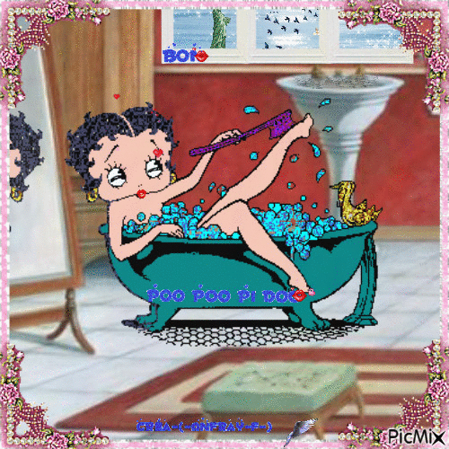 Bonne journée.Betty Boop - Ücretsiz animasyonlu GIF