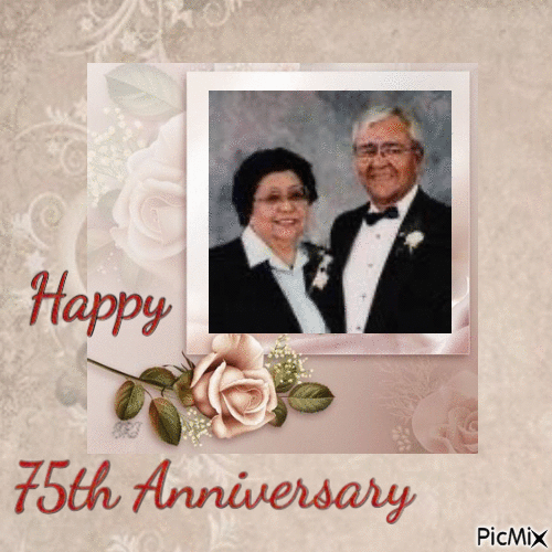 75th Anniversary Mom and Dad - Darmowy animowany GIF