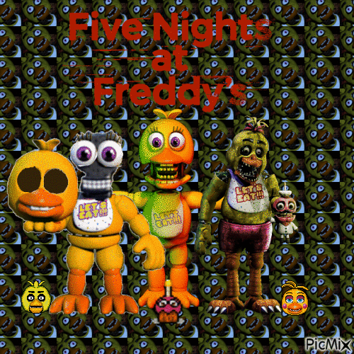 Five Nights at Freddy's - Chica - Free animated GIF
