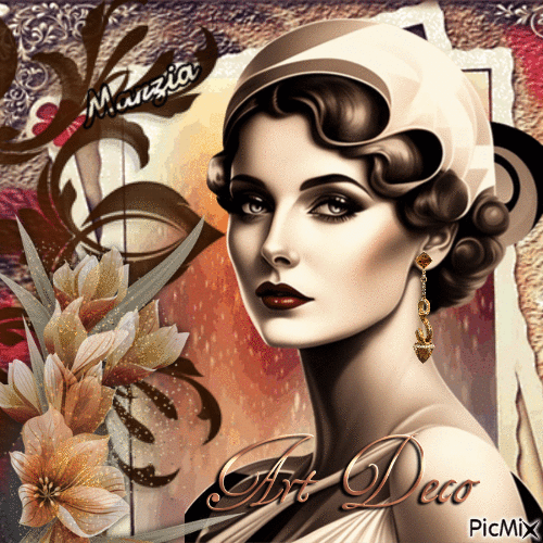 Donna Art Déco - Free animated GIF