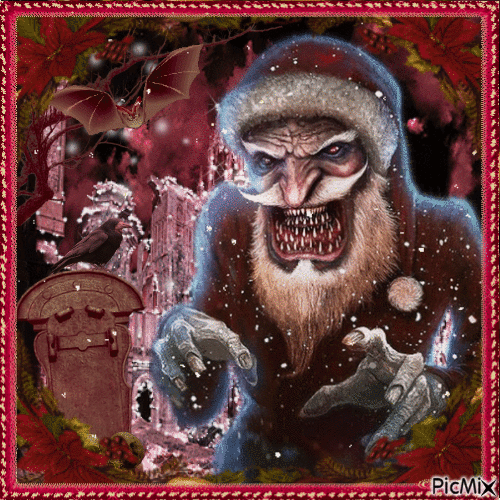 Weihnachtsmann - Gotisch - Nemokamas animacinis gif