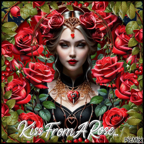 Kiss From A Rose... - Nemokamas animacinis gif