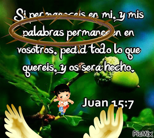 Juan 15:7 - Бесплатный анимированный гифка