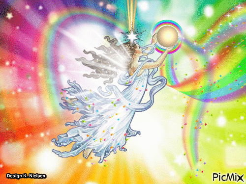The Changer Rainbowangel help changing your energies to a higher level. - GIF animé gratuit