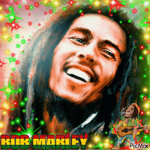Bob Marley - GIF animado grátis