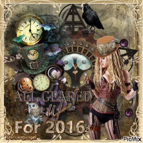 All Geared up for 2016 - GIF animado grátis