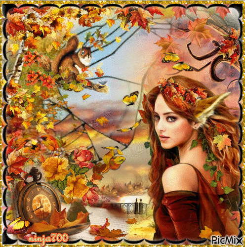 L'autunno e i suoi colori - GIF animé gratuit