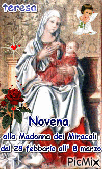 Novena alla Madonna dei Miracoli dal 28 febbario all' 8 marzo - Ilmainen animoitu GIF