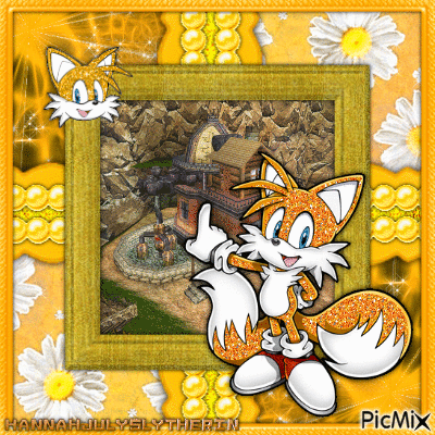 #♣#Tails the Fox at the Mystic Ruins Workshop#♣# - GIF animé gratuit