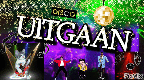 disco uitgaan - GIF animé gratuit
