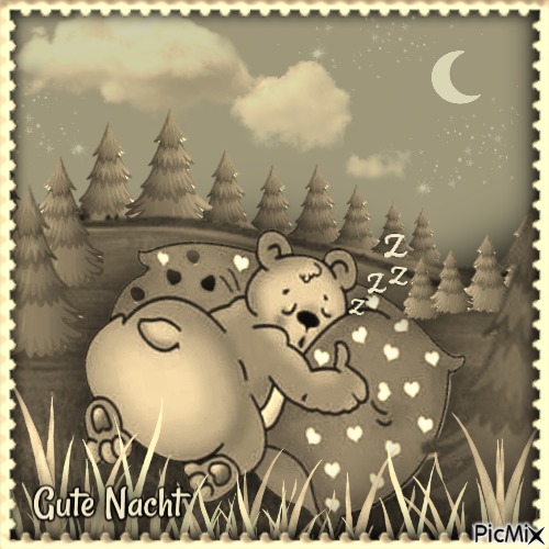 Gute Nacht - PNG gratuit