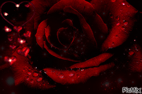 Rosa roja pasion - Darmowy animowany GIF