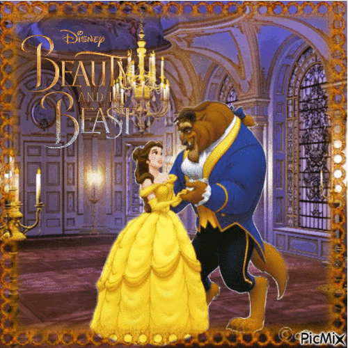 Beauty and the Beast - Бесплатный анимированный гифка