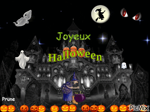 Joyeux Halloween - Δωρεάν κινούμενο GIF