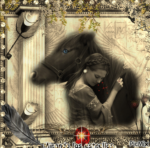 Amor por el caballo!! - Animovaný GIF zadarmo