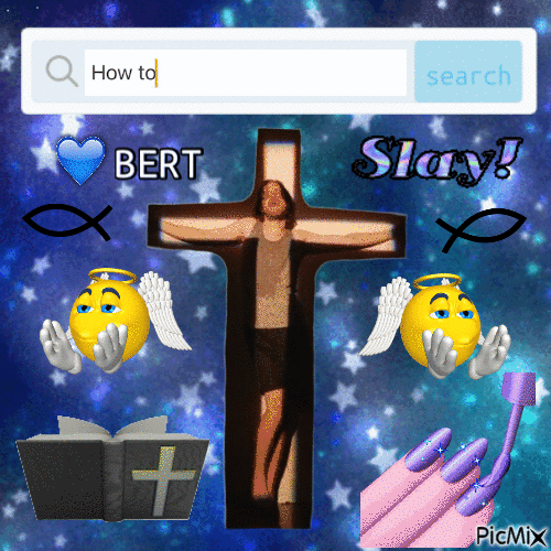 How to serve cunt in a godly way Bert - Animovaný GIF zadarmo