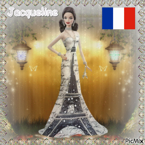 miss Tour Eiffel - Ilmainen animoitu GIF