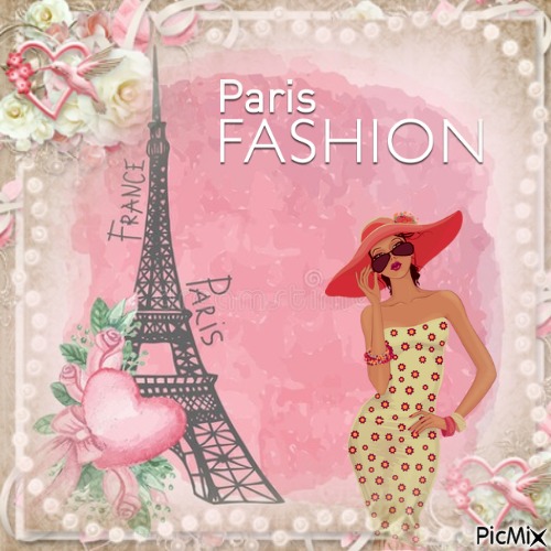 Paris fashion vintage - bezmaksas png