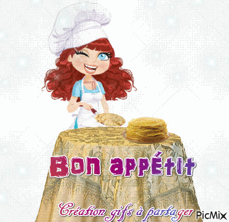 Bon appétit - Darmowy animowany GIF