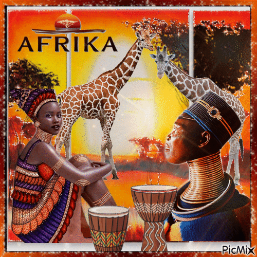 Schönheitsideale afrikanischer Stämme, oder weltweit - Animovaný GIF zadarmo