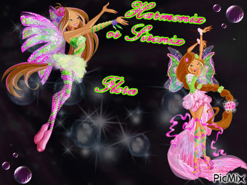 Winx club Flora Harmonix or Sirenix - Animovaný GIF zadarmo