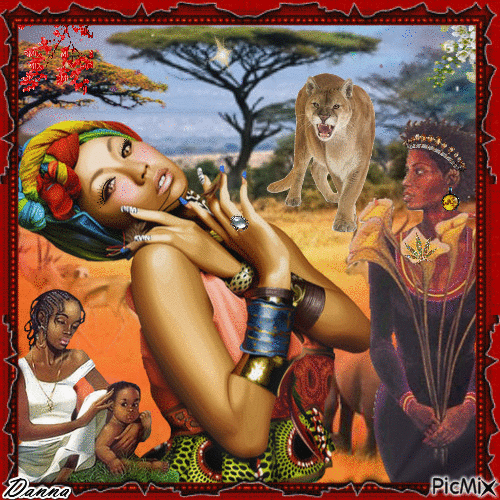 Zahra Princesse Africaine - Darmowy animowany GIF