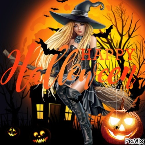 Happy Halloween Witch - gratis png