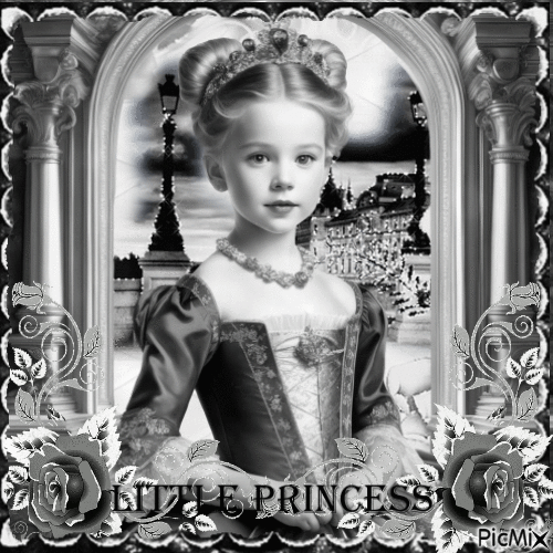 Portrait of a little princess - Free animated GIF