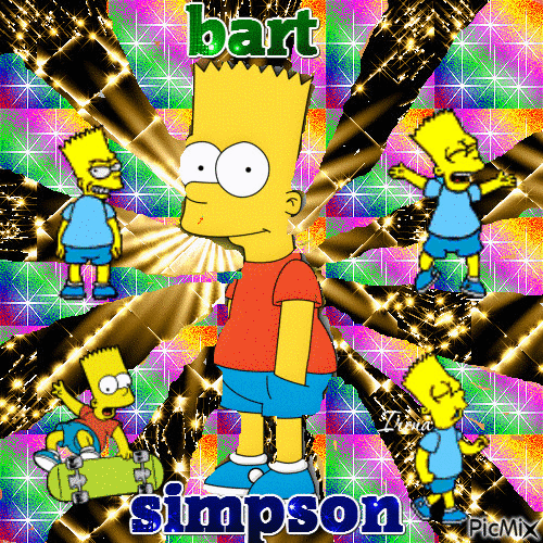 Bart Simpson - Nemokamas animacinis gif