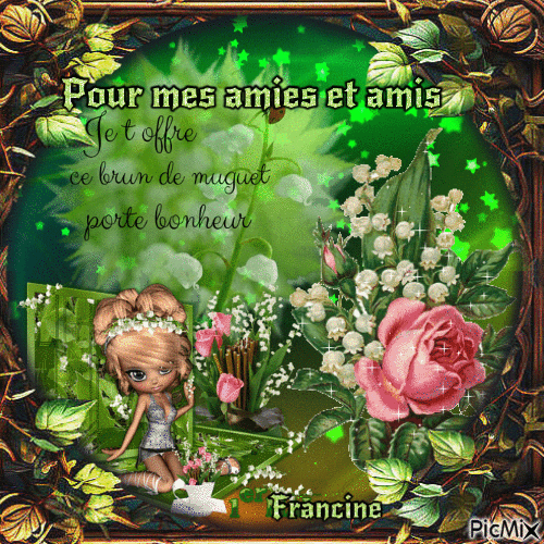 Pour vous 💚💚💚 - Free animated GIF