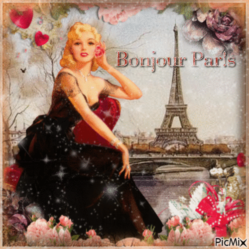 Bonjour Paris! - Безплатен анимиран GIF