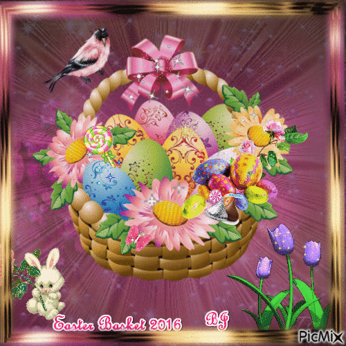 Easter Basket - GIF animate gratis
