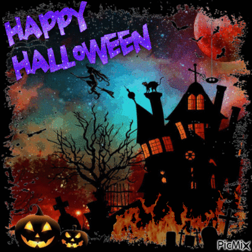 Halloween October - GIF animasi gratis